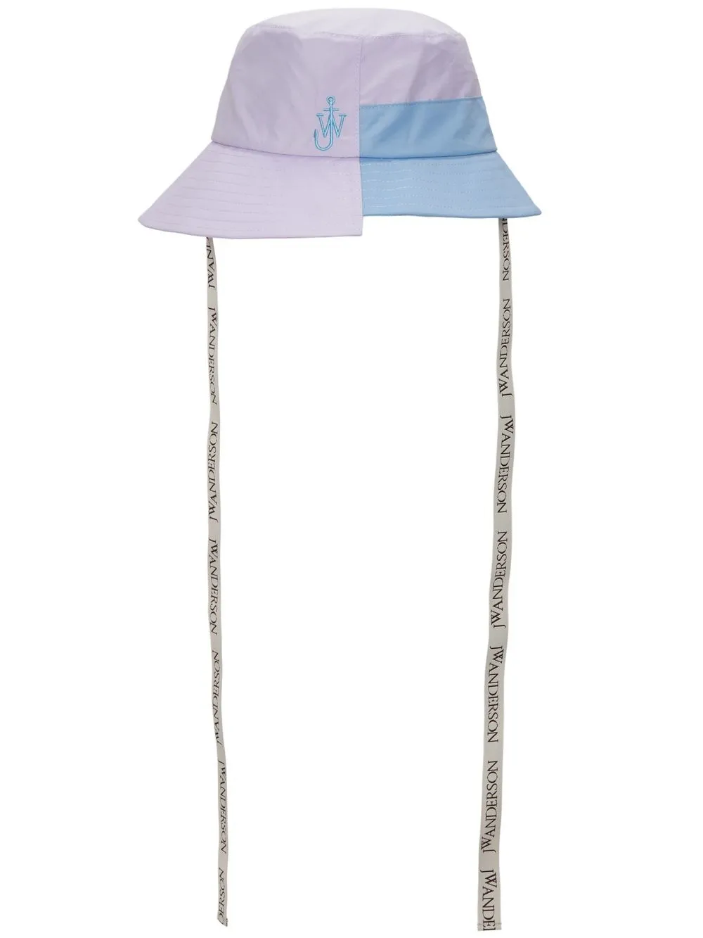 JW Anderson asymmetric colour-block bucket hat - Purple