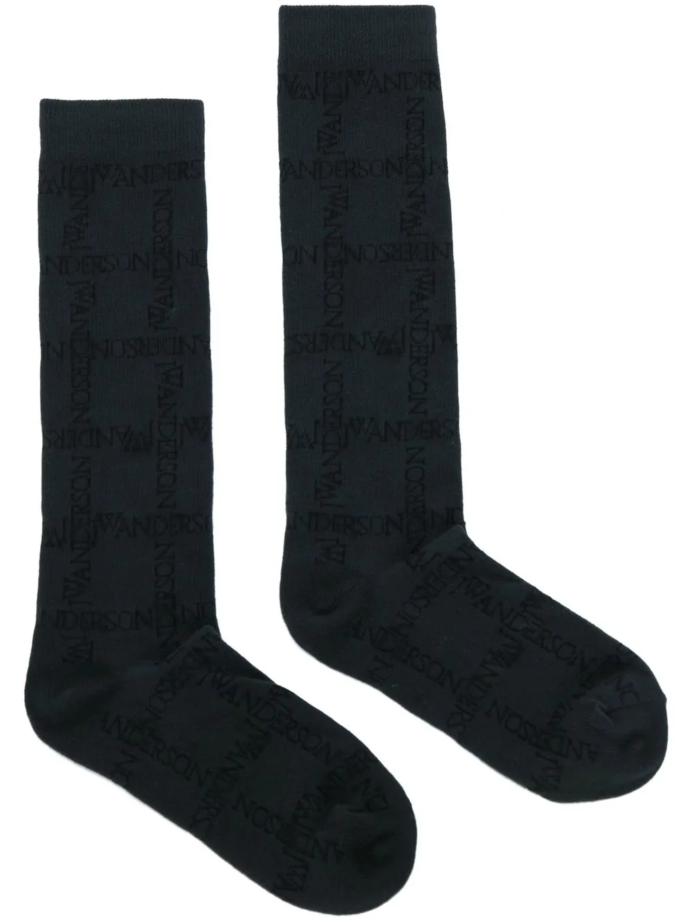 

JW Anderson calcetines con logo estampado - Negro