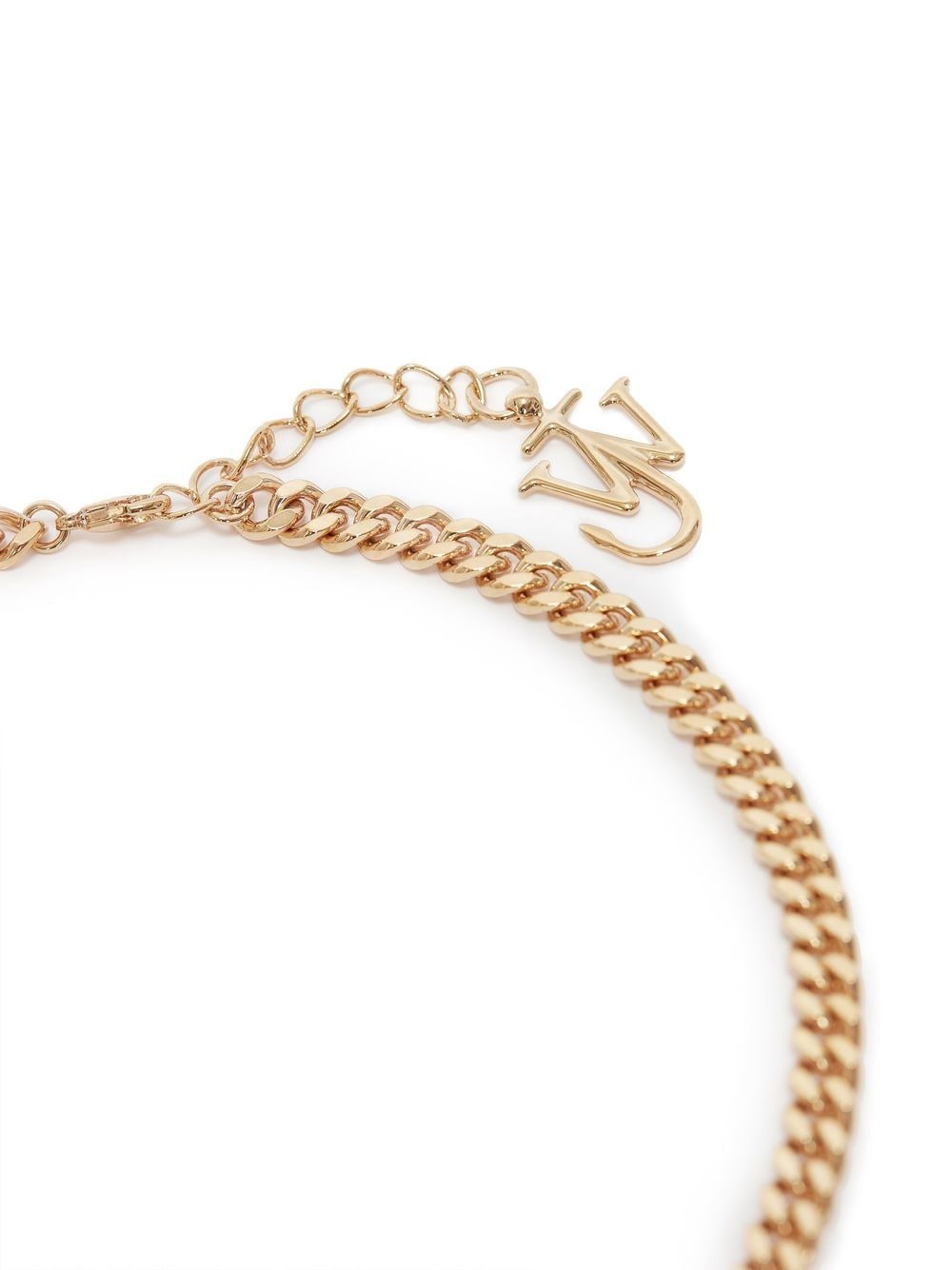 Shop Jw Anderson Chain-link Pendant Necklace In Gold