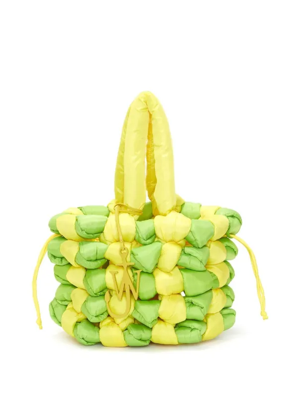 JW Anderson Knotted Bucket Bag in Green