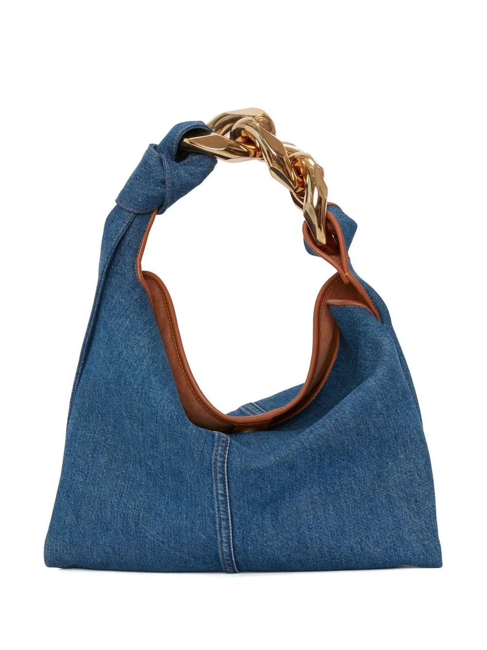 Jw Anderson Small Chain Hobo Bag In Blue