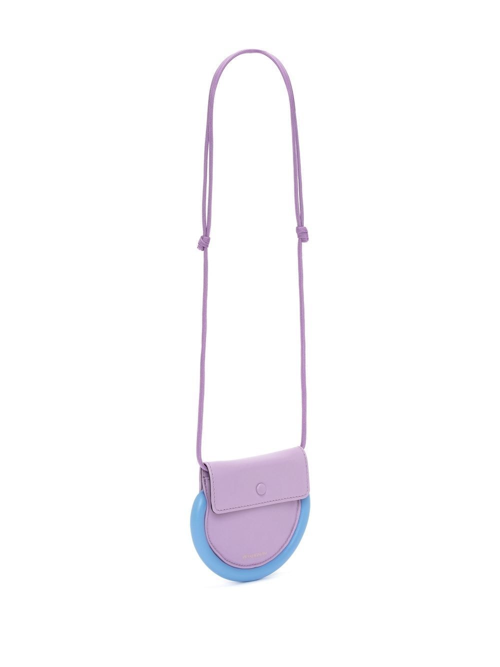 Shop Jw Anderson Bumper-moon Leather Coin Purse In Violett