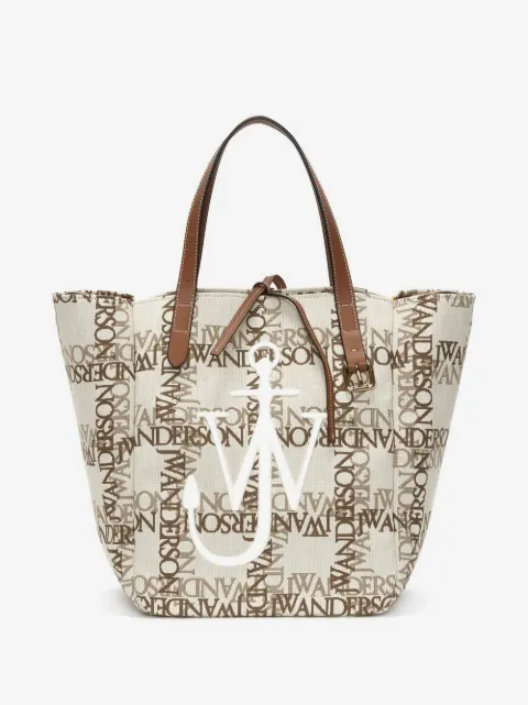 JW Anderson Cabas logo-grid tote bag