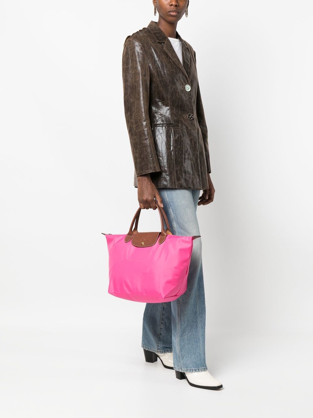 Longchamp Le Pliage shopper - Roze