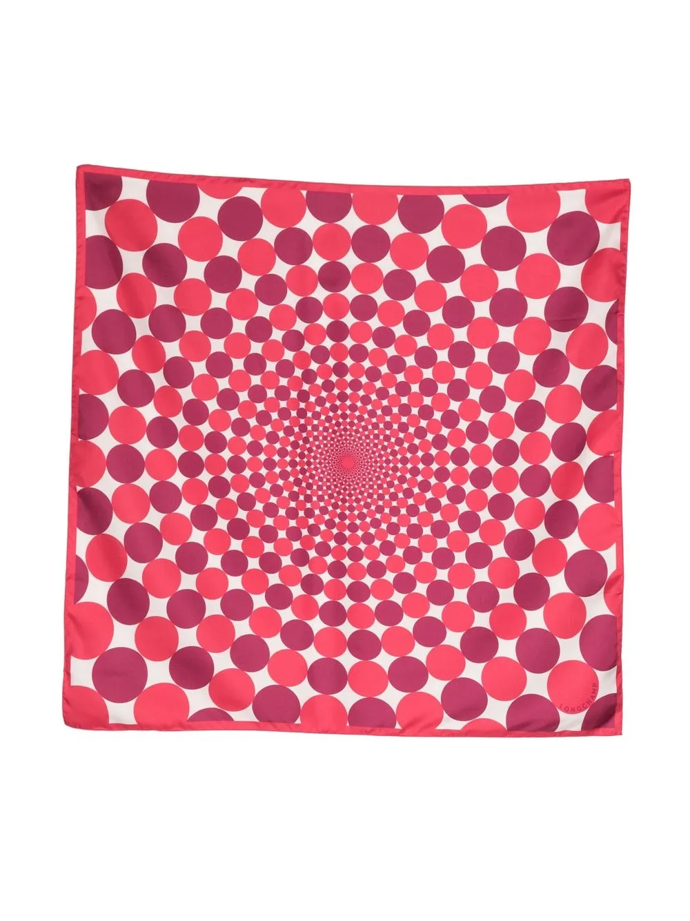 

Longchamp polka-dot print silk scarf - Pink