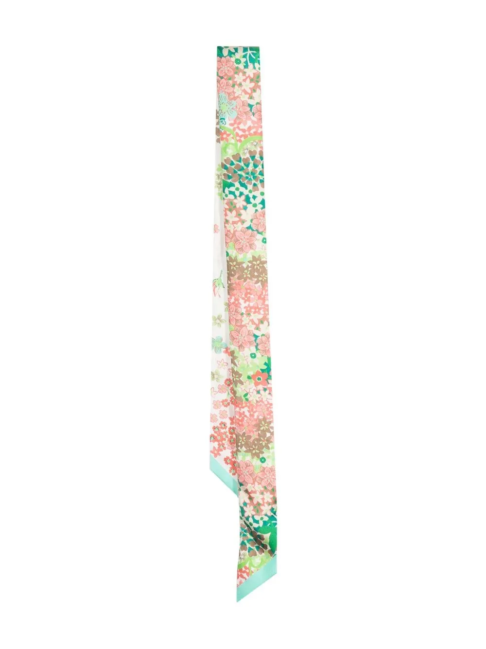 

Longchamp floral-print silk ribbon - Blue
