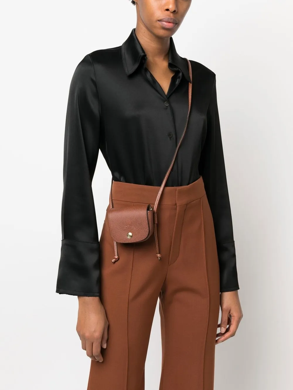 Longchamp Leren tas - Bruin