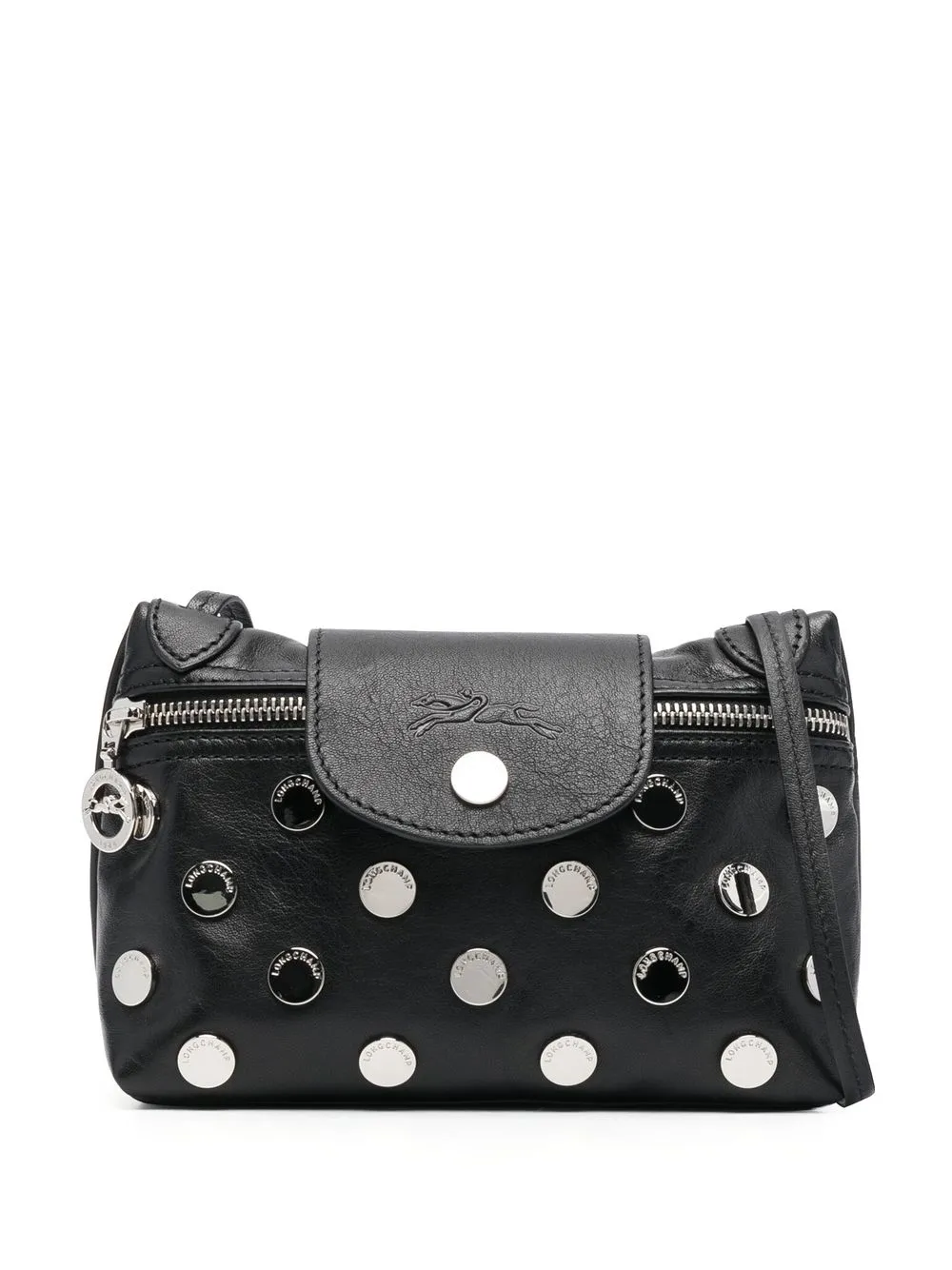 

Longchamp Le Liage logo-stud crossbody bag - Black