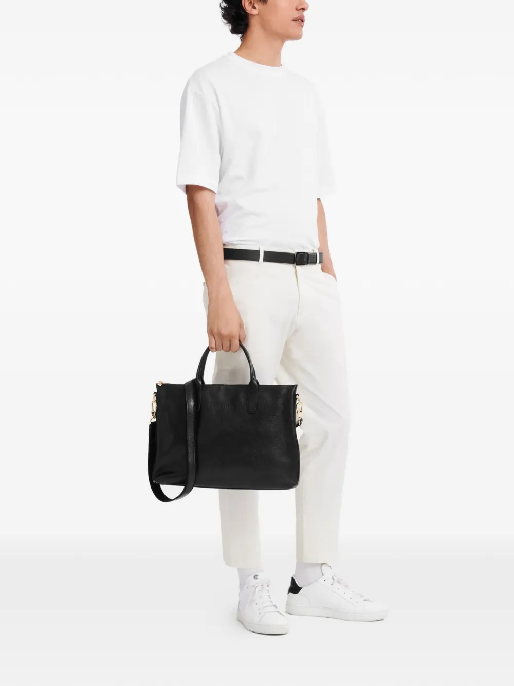 Longchamp Le Foulonna leather briefcase | Men | Image 2