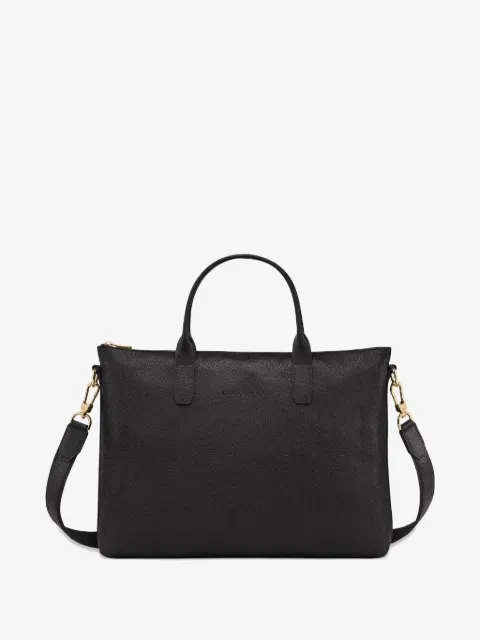 Longchamp Le Foulonna leather briefcase