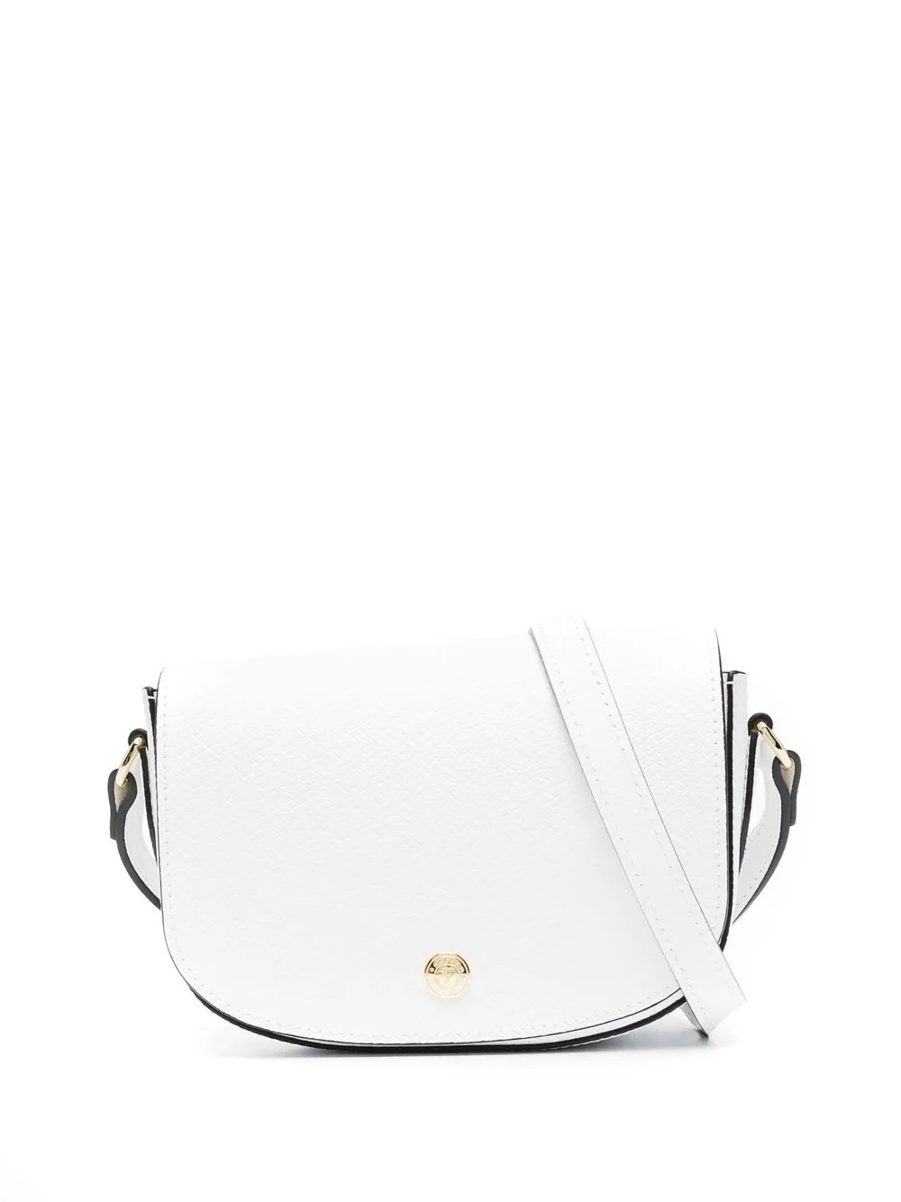 

Longchamp logo-embossed leather crossbody bag - White