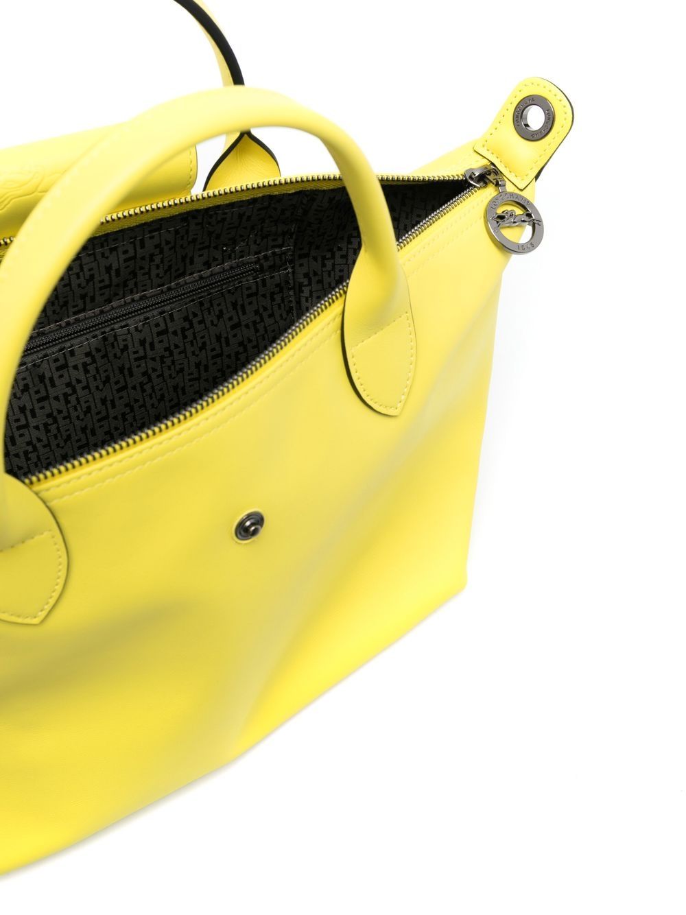Longchamp BLE PLIAGE XTRA Pouch - Yellow Leather (Lemon) NEW with Tags