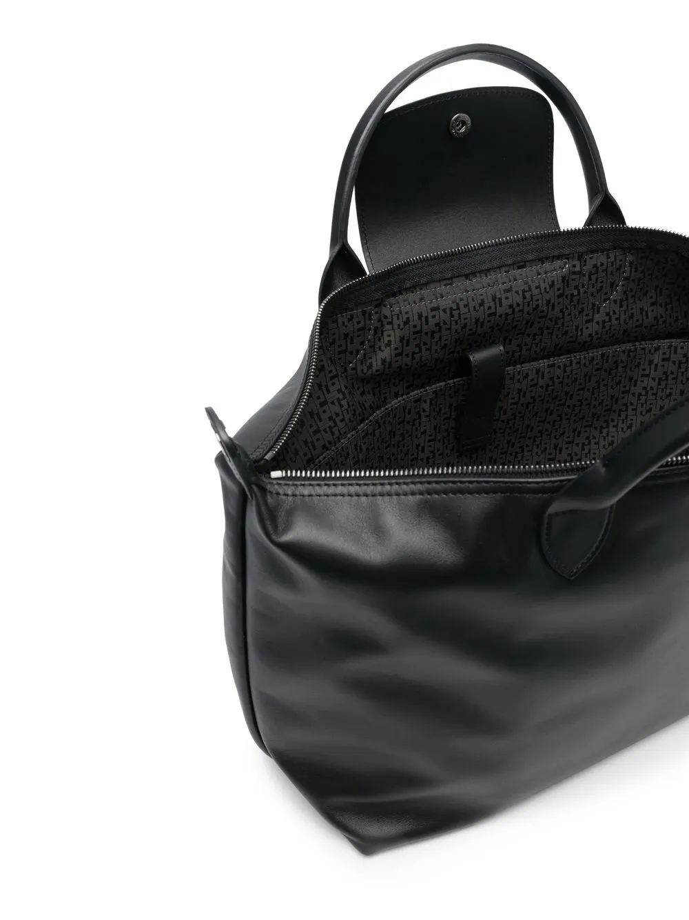 Shop Longchamp Medium Le Pliage Tote Bag In Black