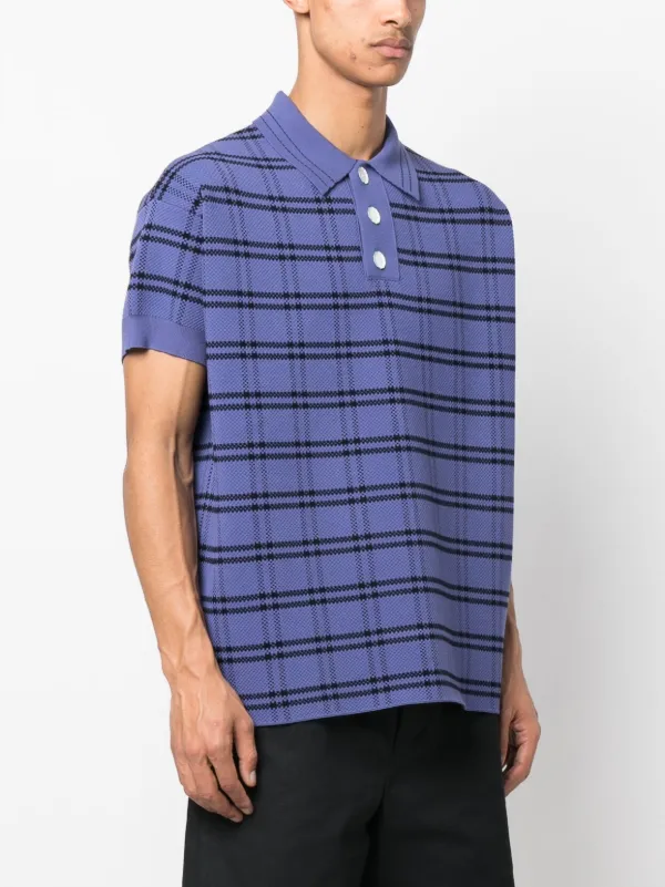 Namacheko Checked Knitted Polo Shirt - Farfetch