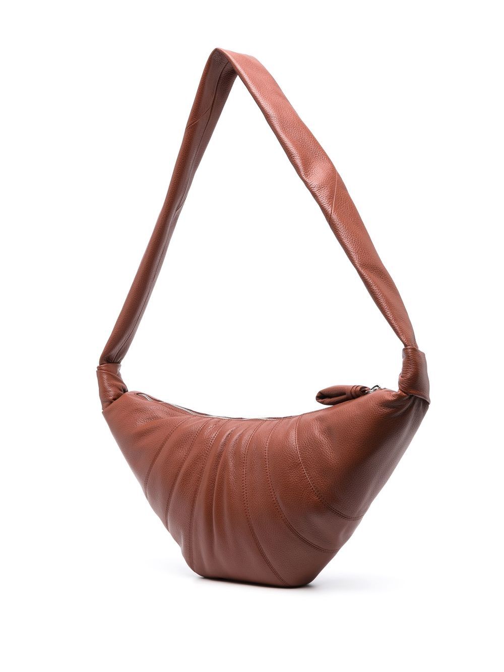 Lemaire Croissant Leather Shoulder Bag In Brown | ModeSens