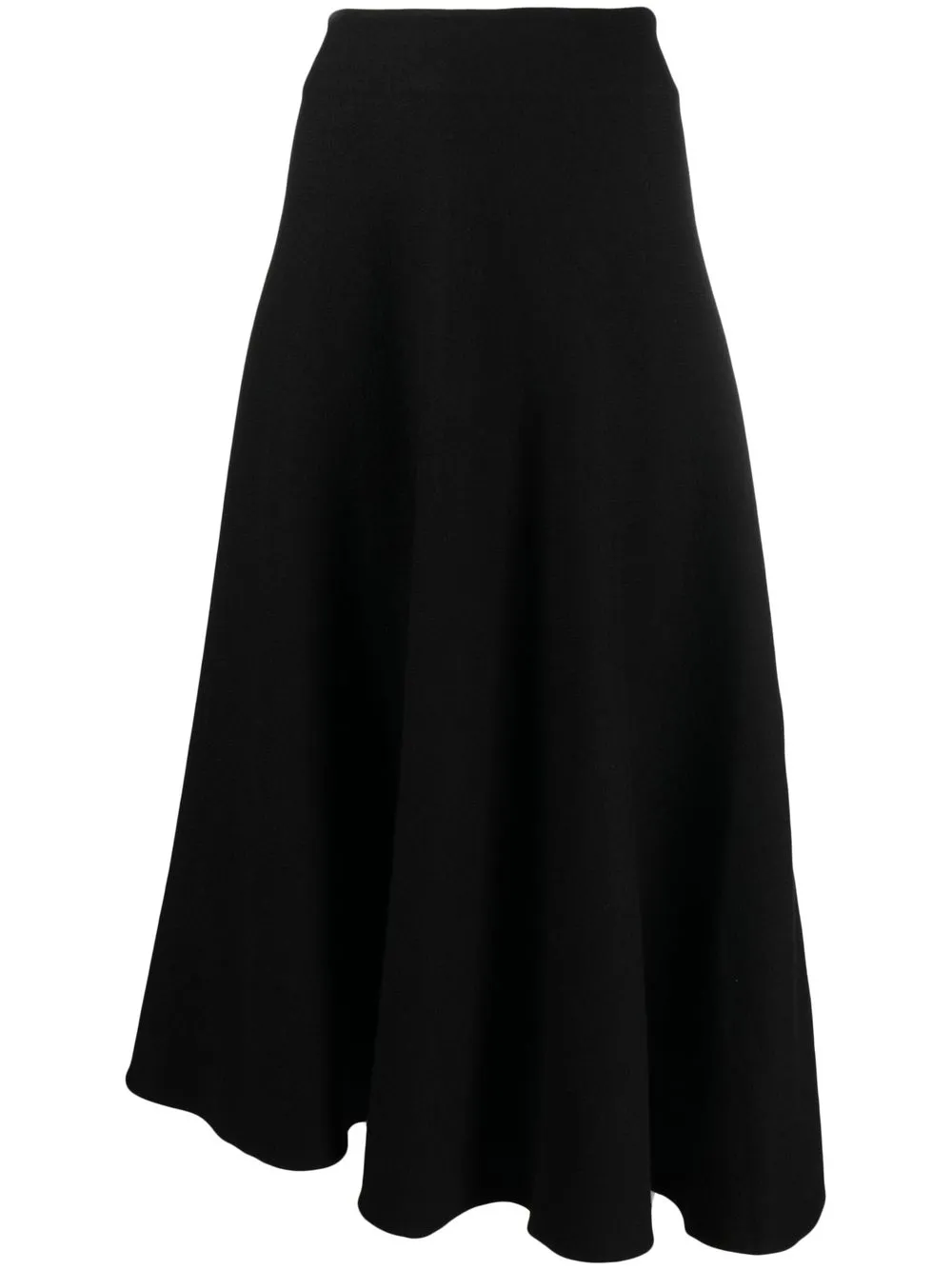 

Jil Sander asymmetric-hem midi skirt - Black