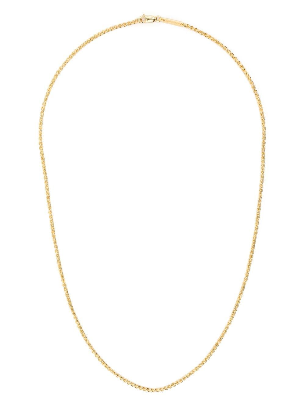 Shop Tom Wood Spike Chain Necklace In Gold