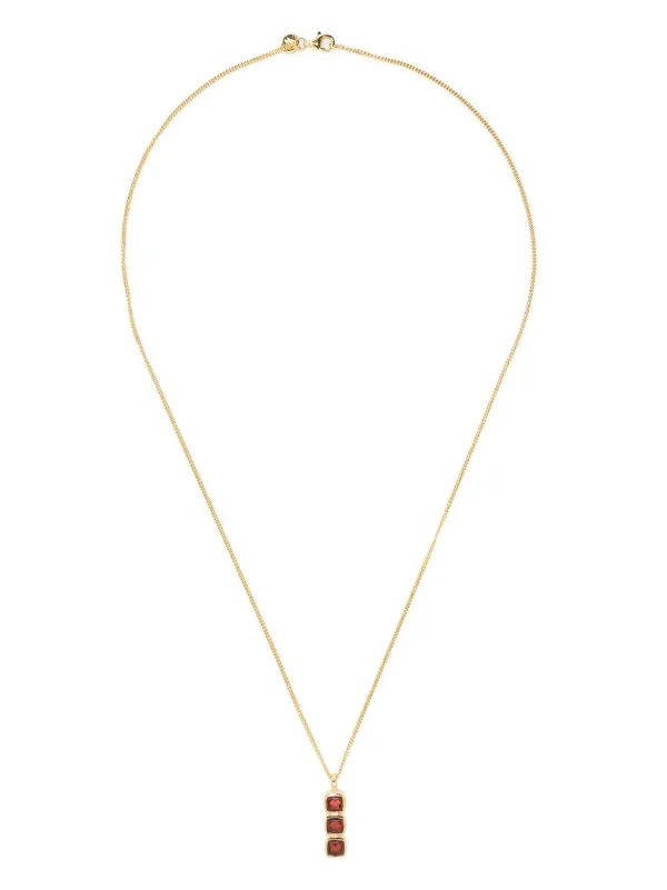 アクセサリー TOM WOOD Mini Cushion pendant Gold Cushion Pendant Tiger Eye - Tom Wood Project Official Online