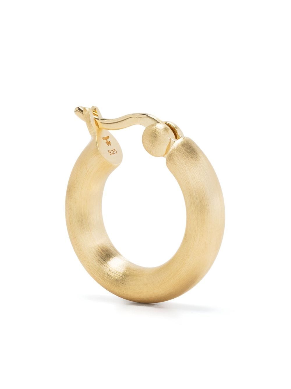 Tom Wood Satin-finish Hoop Earrings In Gold