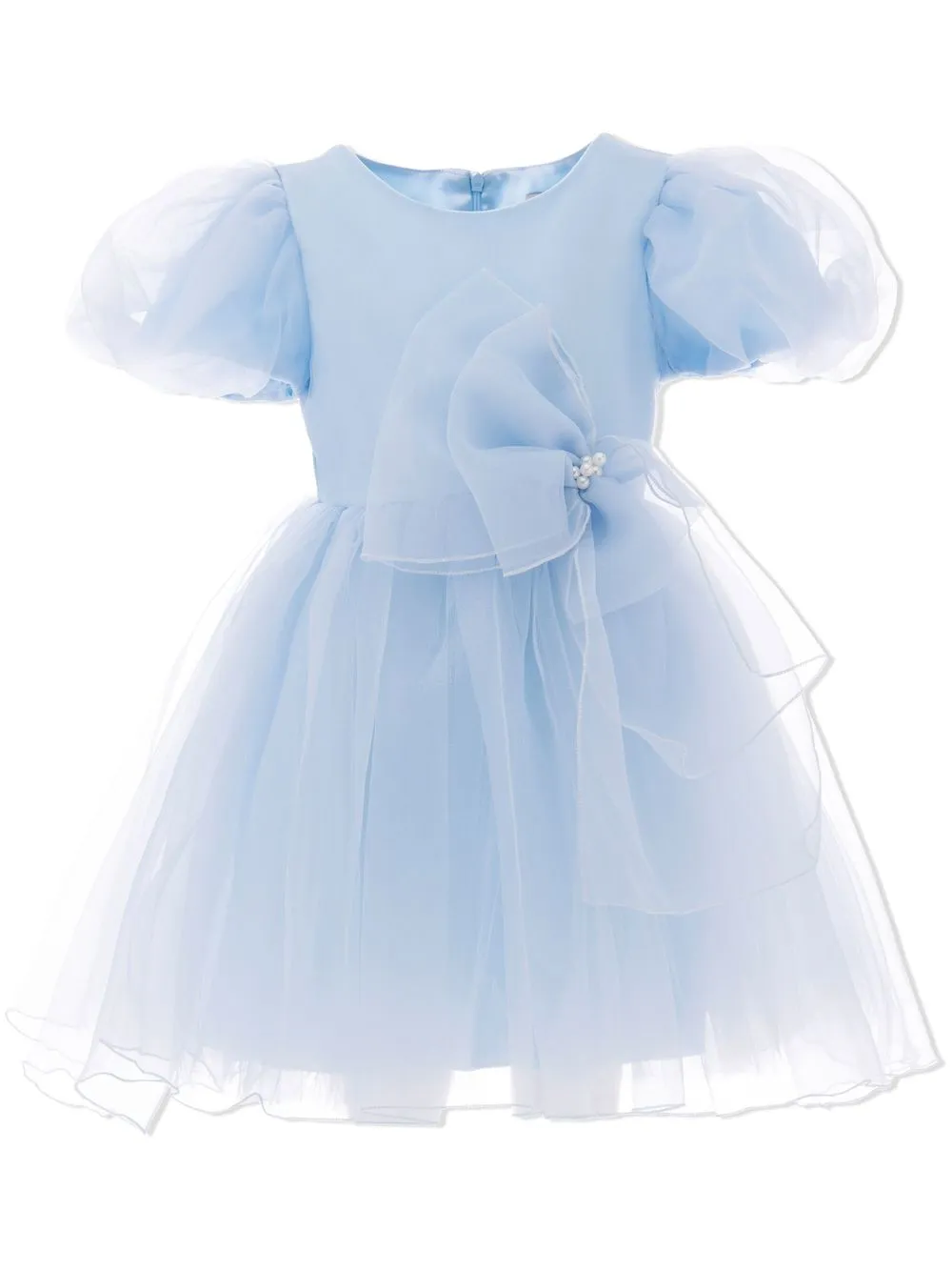 

Tulleen bow organza dress - Azul