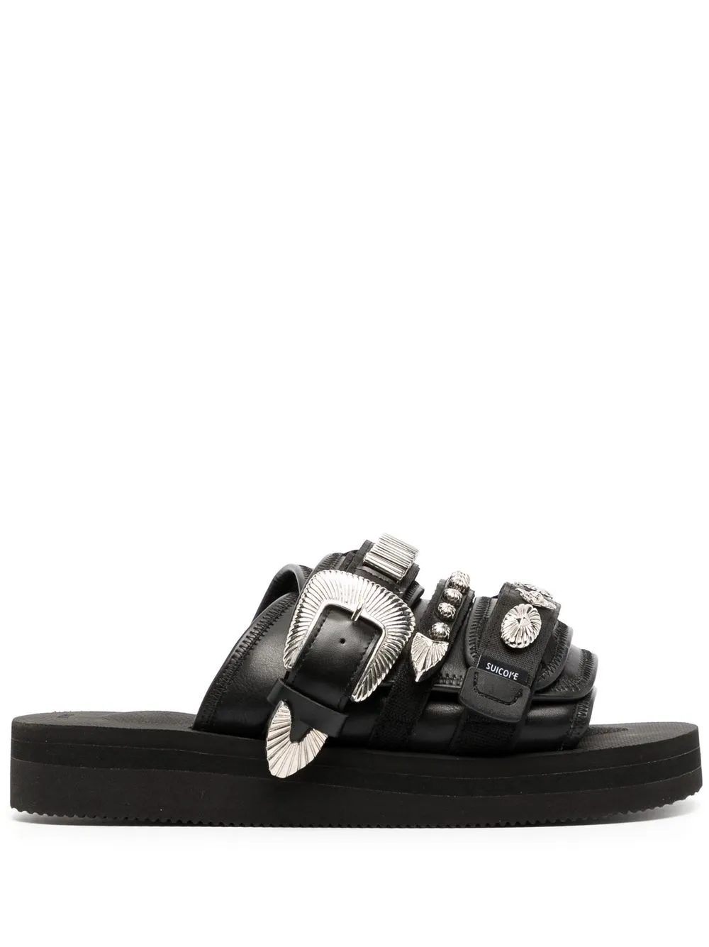 Suicoke Moto By Toga Embellished Sandals In Black