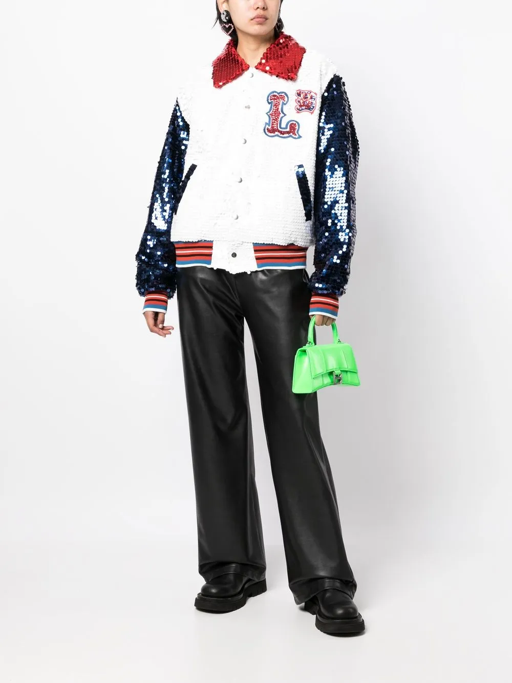 Charles Jeffrey Loverboy Jack met pailletten - Wit