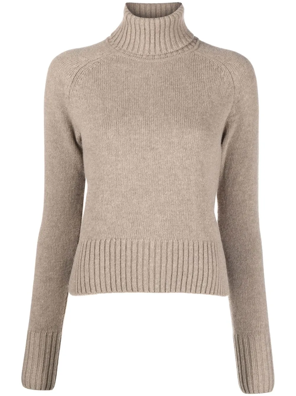 

AMI Paris roll-neck wool sweater - Neutrals