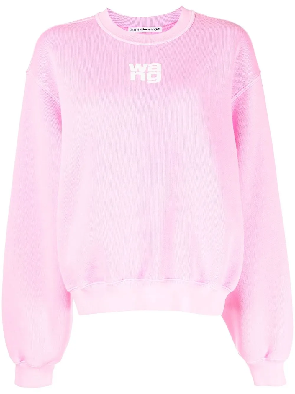 

Alexander Wang logo-print oversize sweatshirt - Pink