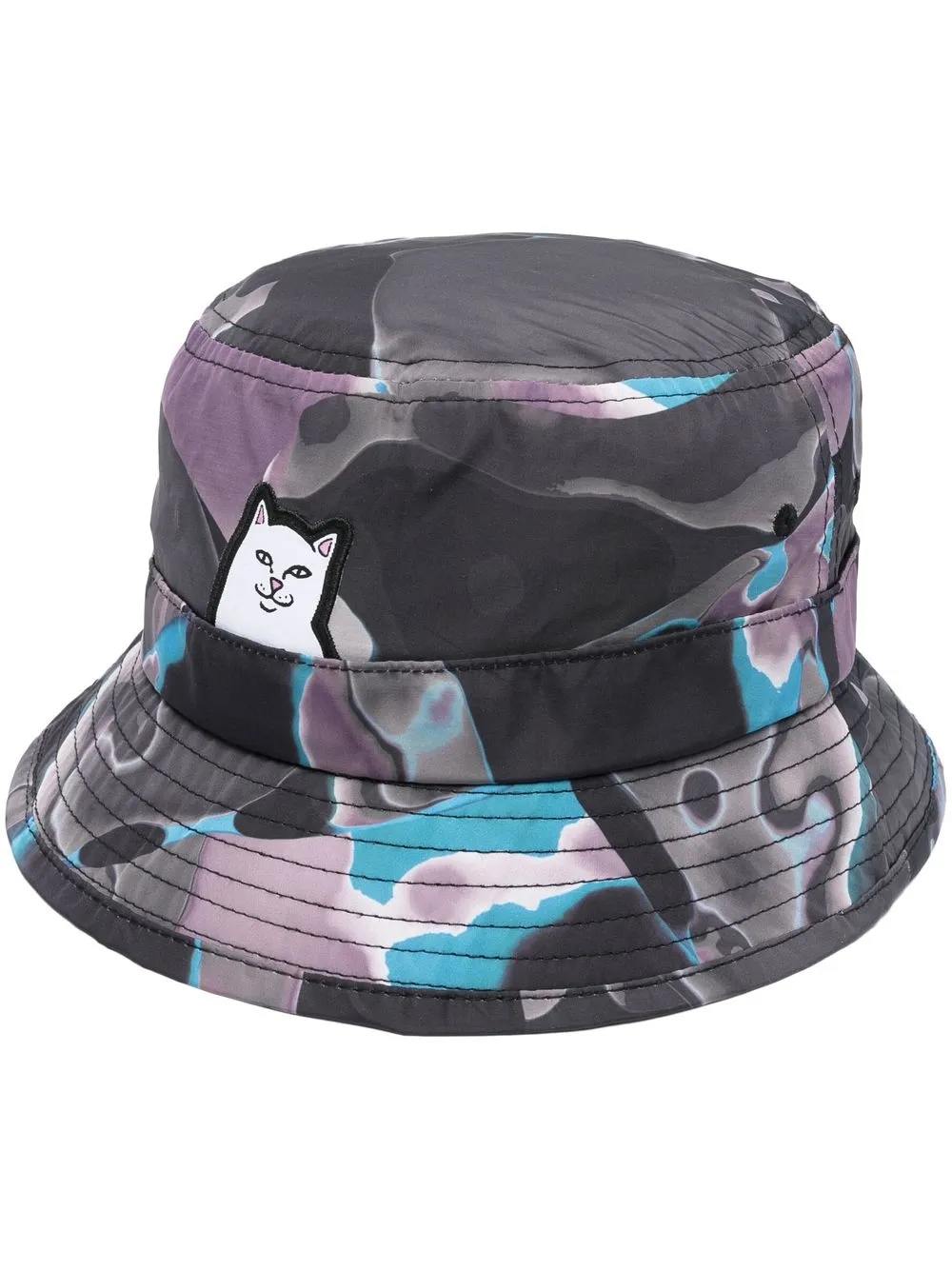

Ripndip cat-embroidered bucket hat - Negro