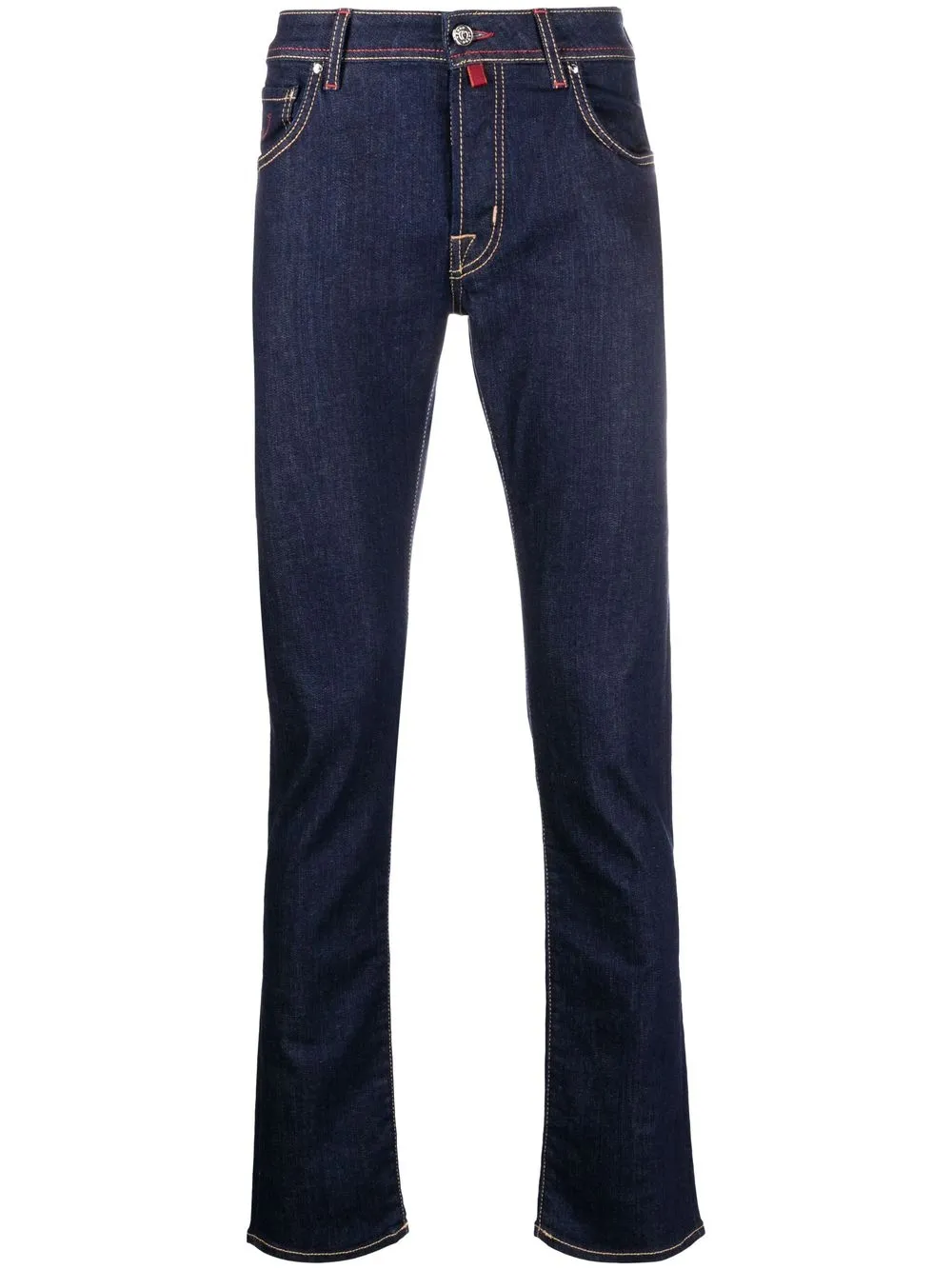 

Jacob Cohën contrast-stitch slim-cut jeans - Blue