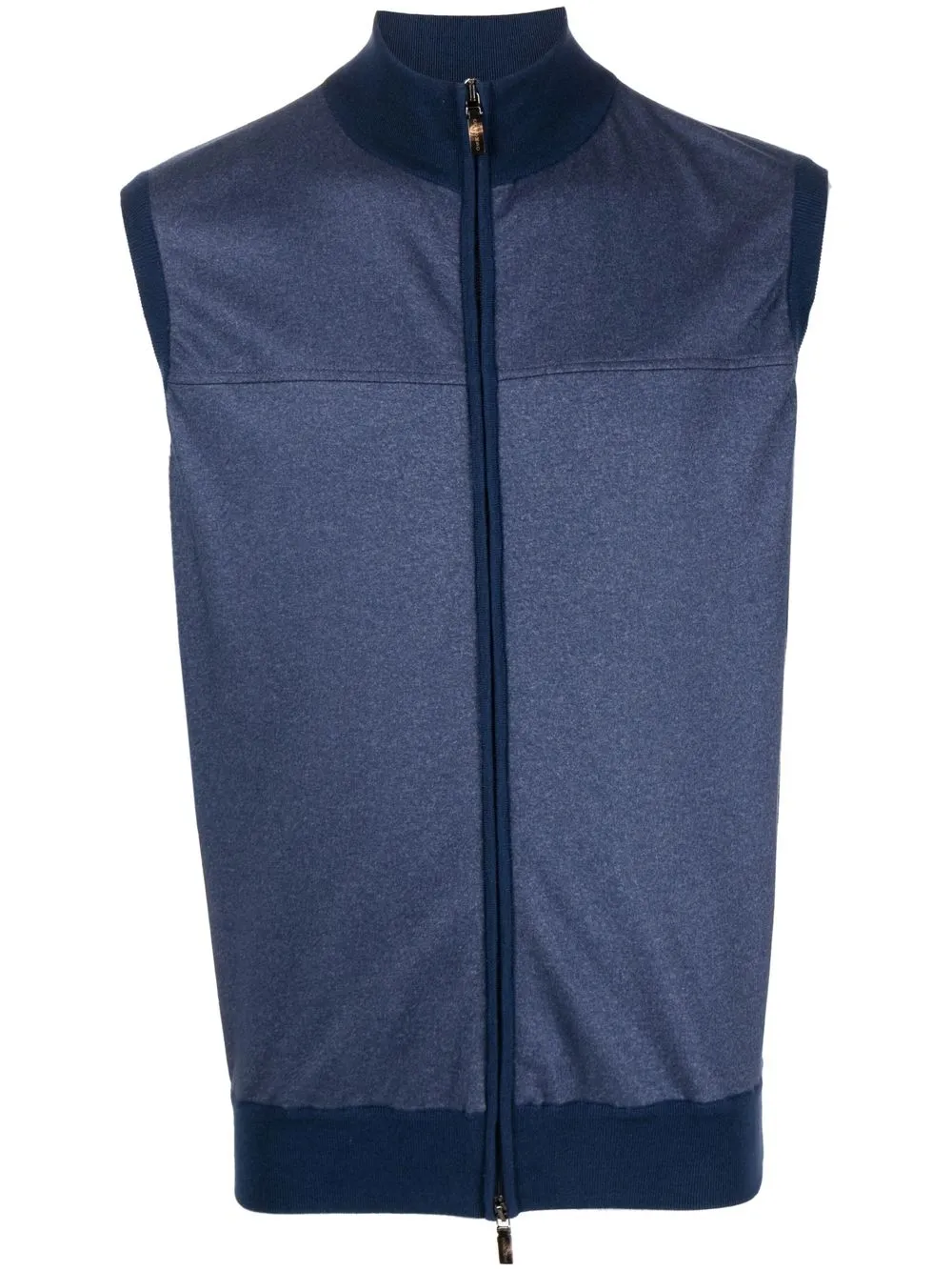 

Colombo zip-up cashmere-silk gilet - Blue