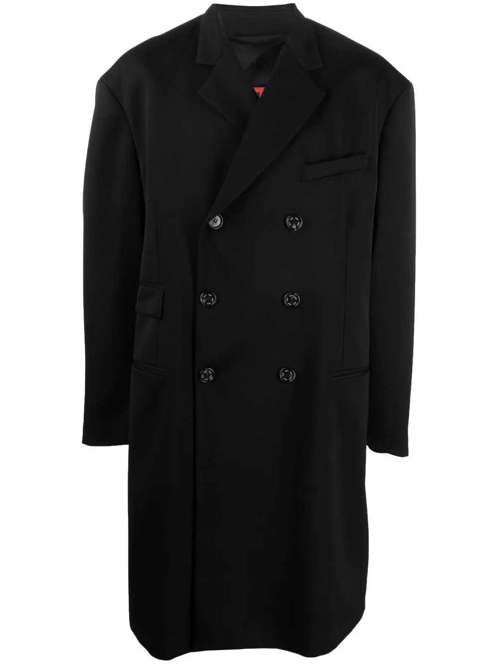 

424 double-breasted oversize coat - Black