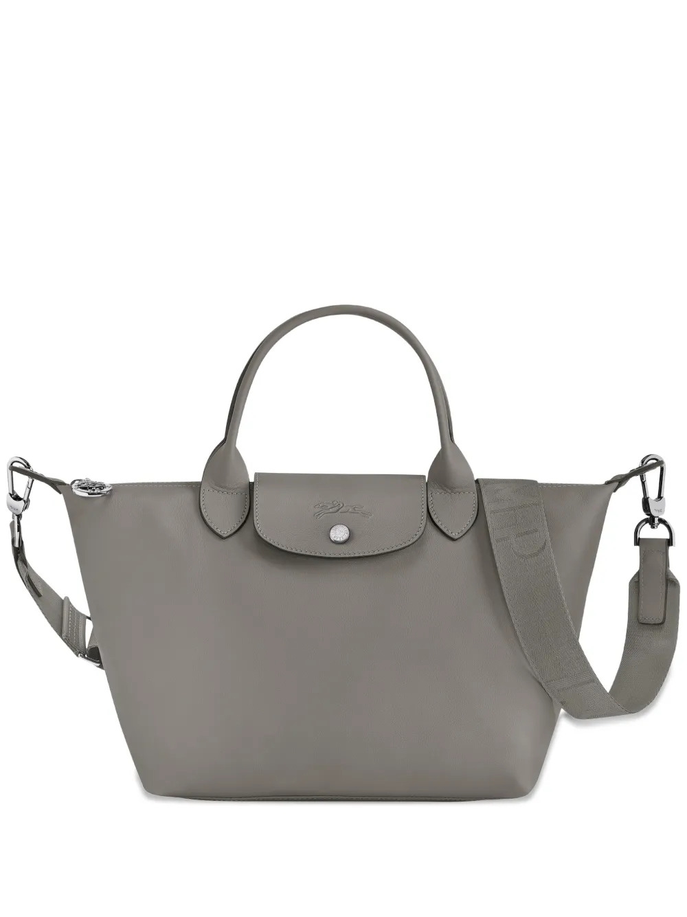LONGCHAMP トートバッグ グレー スターチャーム付 Longchamp Small Le Pliage Xtra logo-strap Tote Bag | Grey | FARFETCH