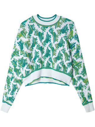 Bernhard Willhelm intarsia-knit cotton-blend Jumper - Farfetch