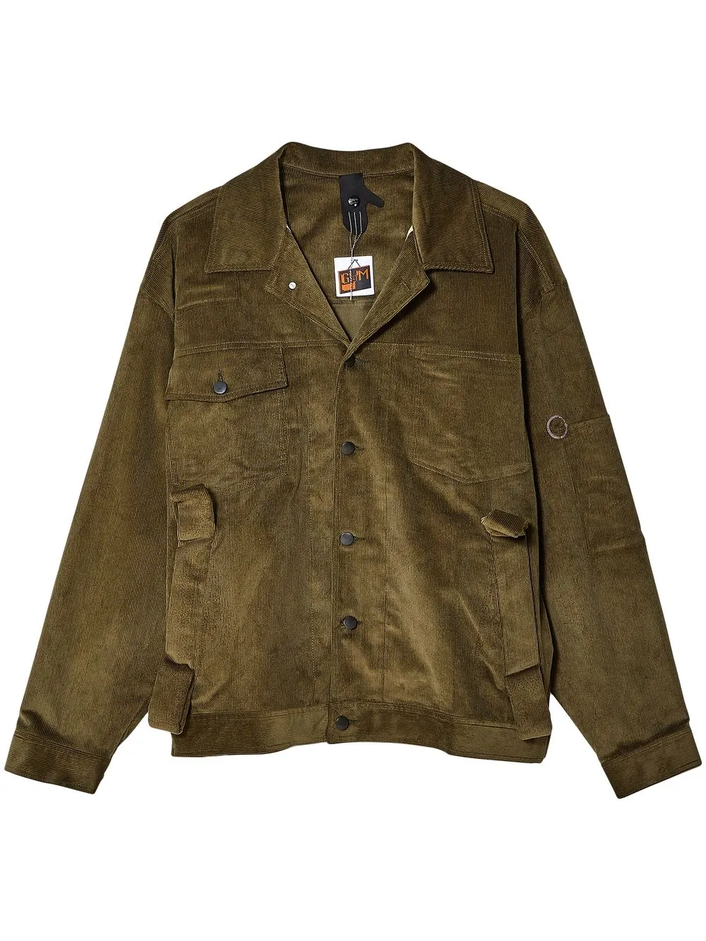 

Bernhard Willhelm corduroy multi-pocket jacket - Green