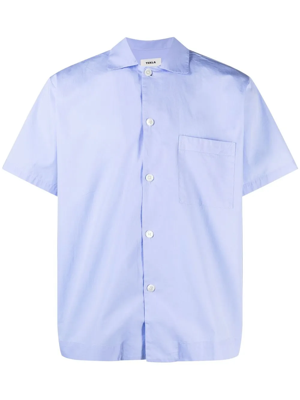 

TEKLA short-sleeved pyjama shirt - Blue