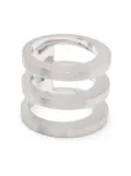 Tom Wood Vault Triple ring - Silver