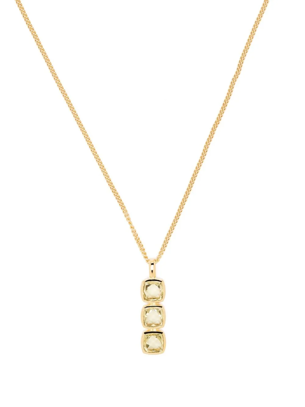 

Tom Wood Mini Cushion pendant necklace - Gold
