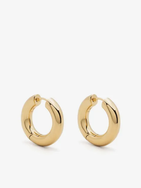 Tom Wood 9kt yellow gold Chunky Medium Hoop earrings