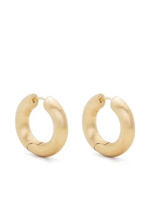 Tom Wood Chunky Hoops Satin earrings