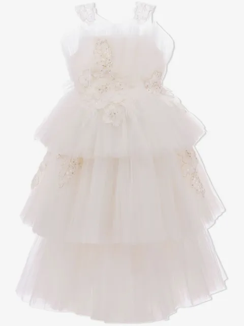 Tulleen robe Zayante à volants