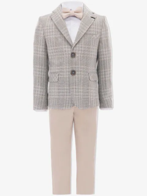 Moustache traje con motivo de cuadros