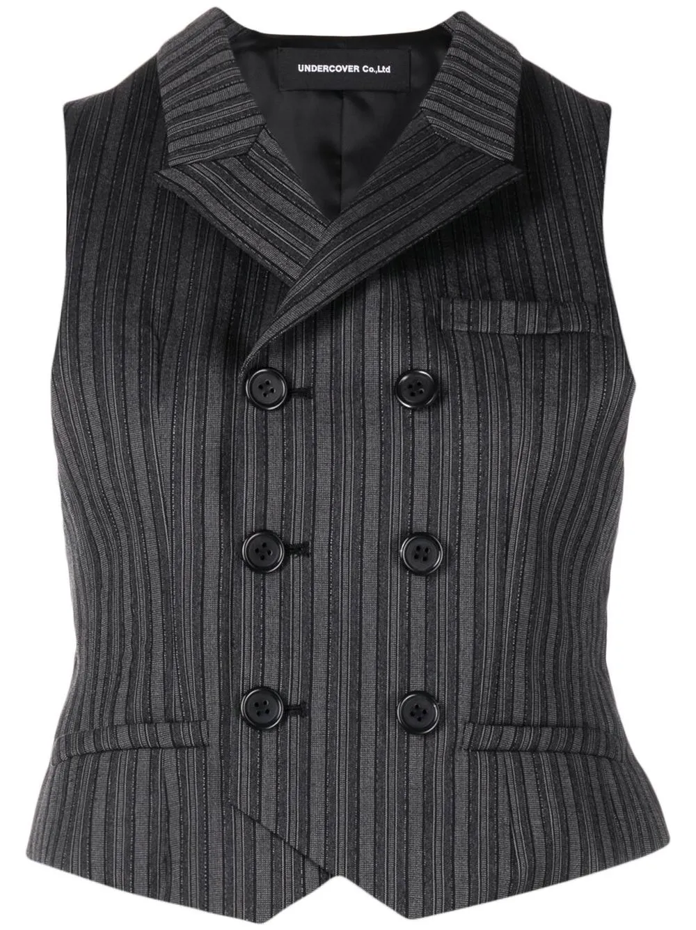 

Undercover striped double-breasted waistcoat - Grey
