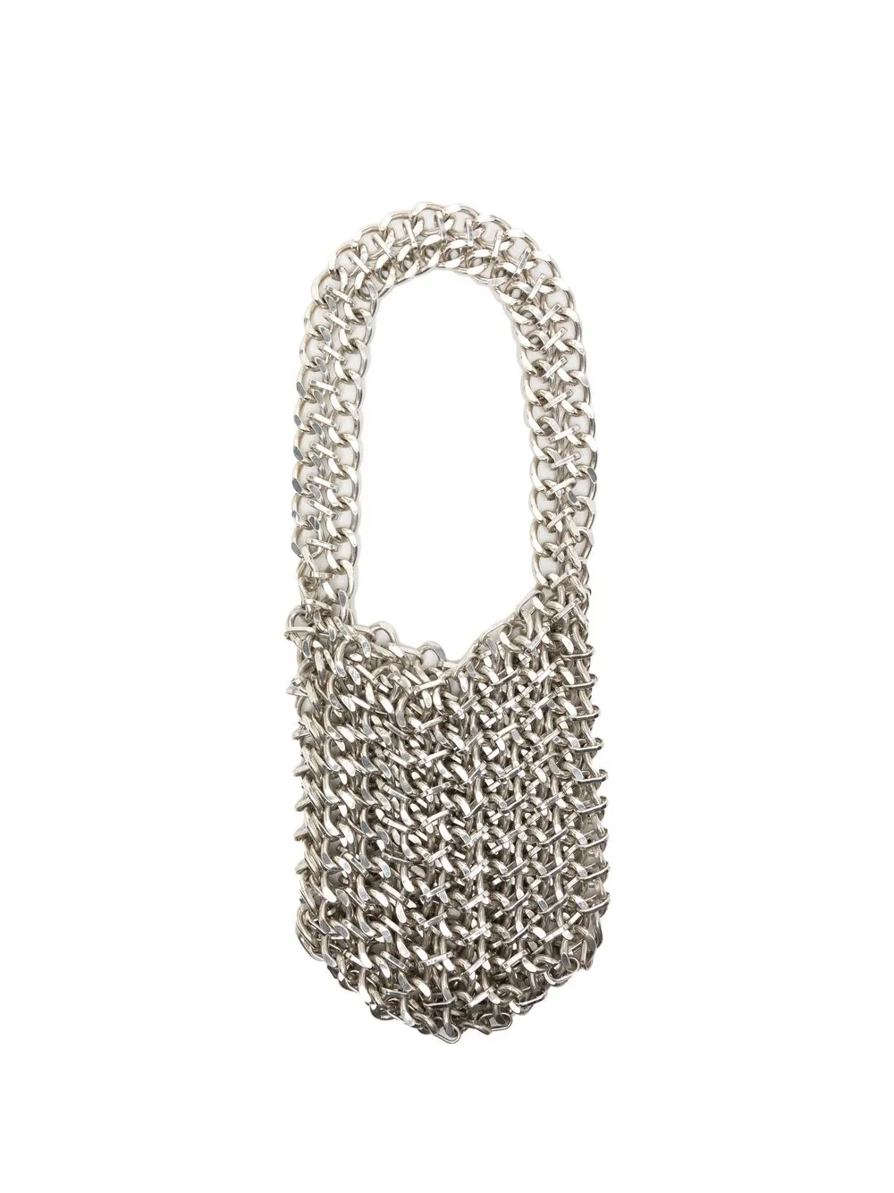 Martine Ali Chainmail Shoulder Bag In Silver