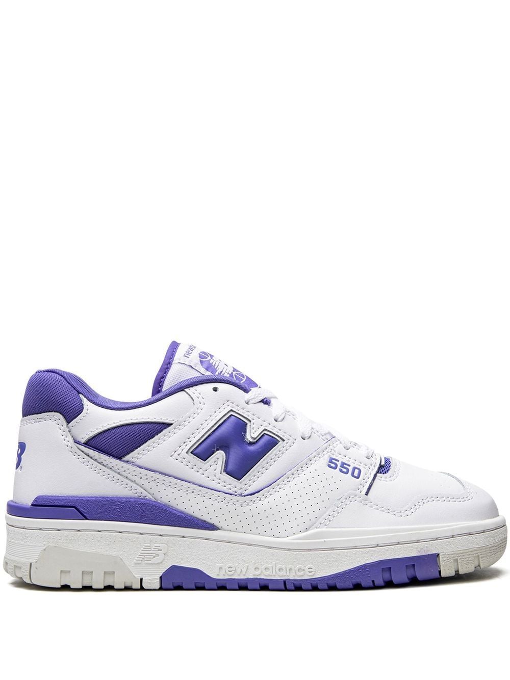 New Balance 550 "aura Purple" Sneakers In White