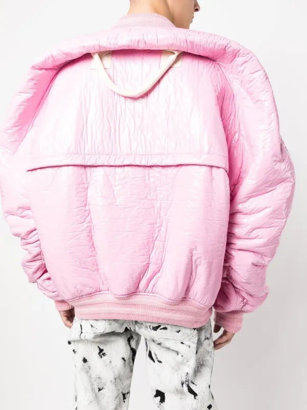 Walter Van Beirendonck Cercle Bomber Jacket | Pink | FARFETCH