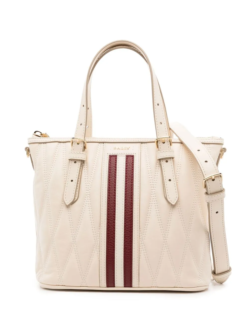 

Bally quilted leather tote bag - White