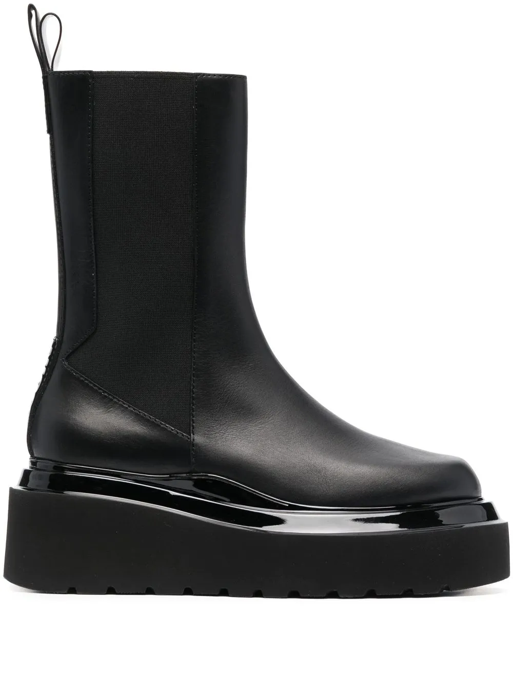 

3juin Luna chunky leather boots - Black