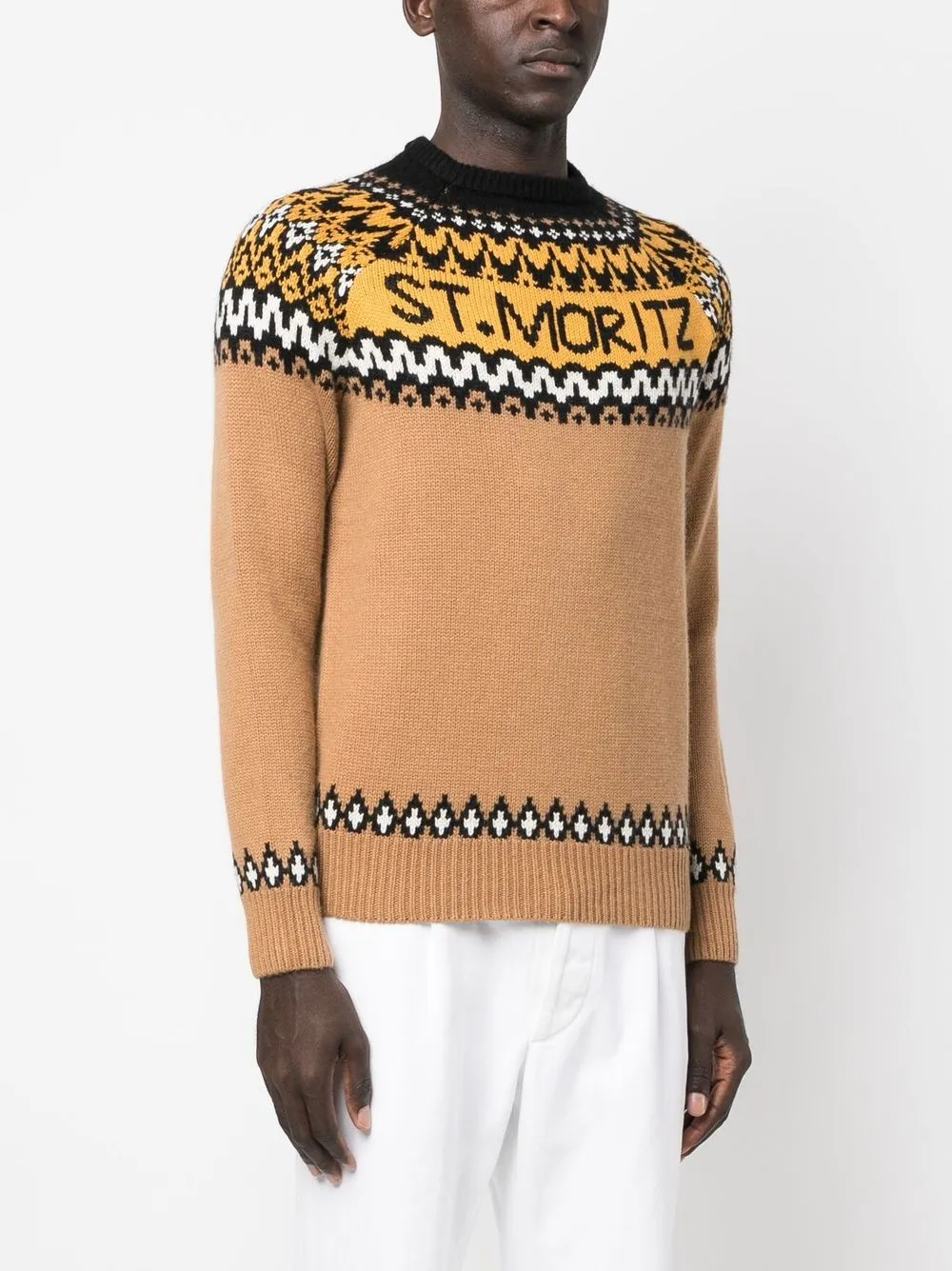 Mc2 Saint Barth Logo Intarsia Knit Sweater Farfetch