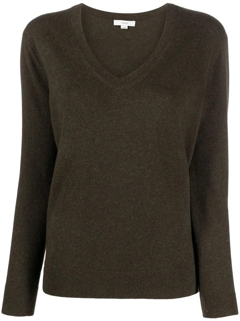 

Vince V-neck knitted jumper - Brown